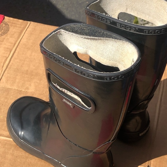 BOGS Kids Rubber Waterproof Rain Boot for Boys and Girls Shoe, Gray Size 13 - Picture 11 of 11